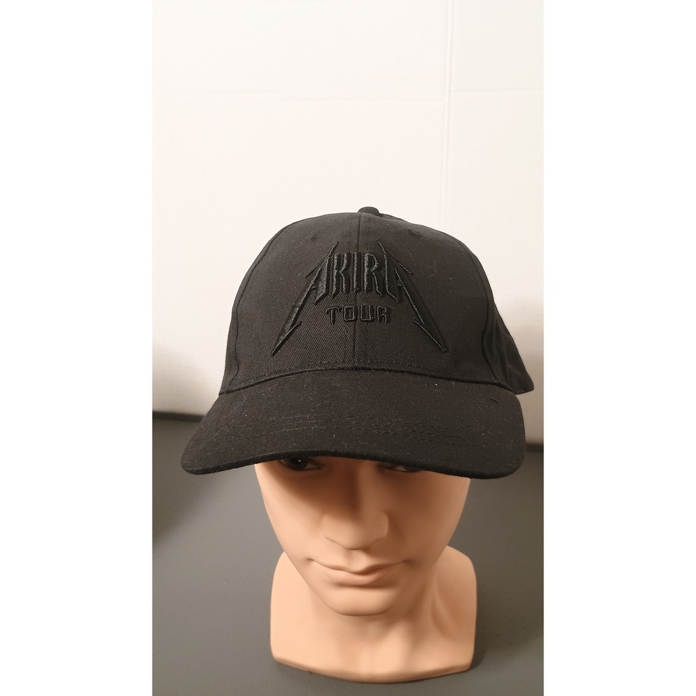 Akira Tour Baseball Cap Mens OS Black Excellent Embroidered Tonal Logo Hat